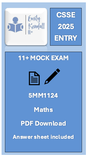 (11+)CSSE: Maths Mock Exam 11