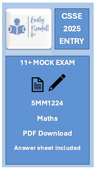 (11+)CSSE: Maths Mock Exam 12