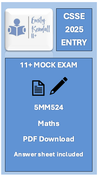 (11+)CSSE: Maths Mock Exam 5