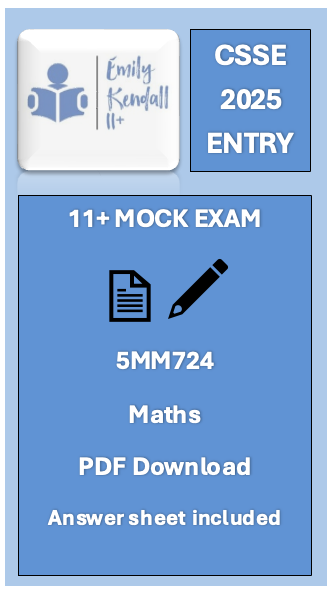 (11+)CSSE: Maths Mock Exam 7