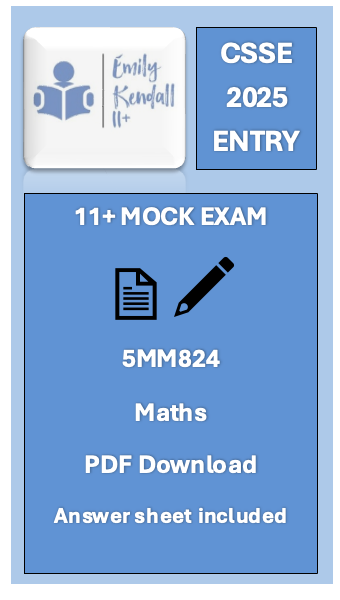 (11+)CSSE: Maths Mock Exam 8