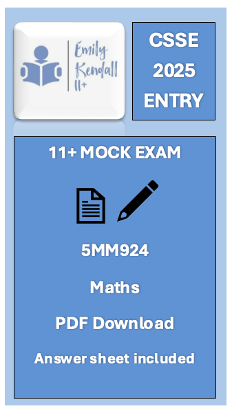 (11+)CSSE: Maths Mock Exam 9