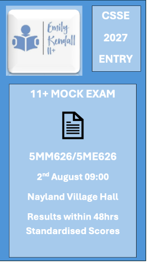 August 2nd 2026 (11+) CSSE Mock Exam