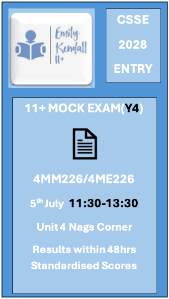 July 2026 (11+) Year 4 Mock Exam (Session 2)