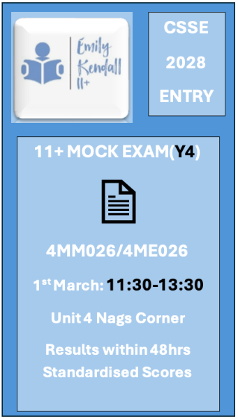 March 2026 (11+) Year 4 Mock Exam (Session 2)
