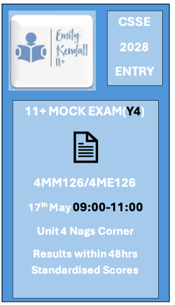 May 2026 (11+) Year 4 Mock Exam (Session 1)
