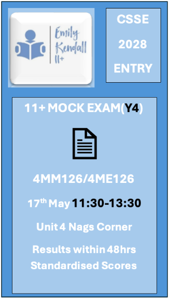 May 2026 (11+) Year 4 Mock Exam (Session 2)