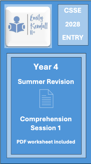 Summer School Comprehension Session 1