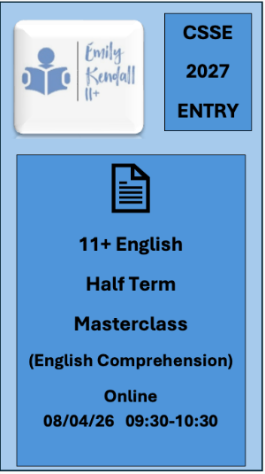 Year 5 Half Term English Masterclass (English Comprehension)