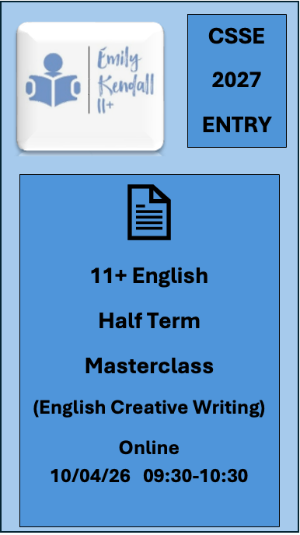 Year 5 Half Term English Masterclass (English Creative Writing)